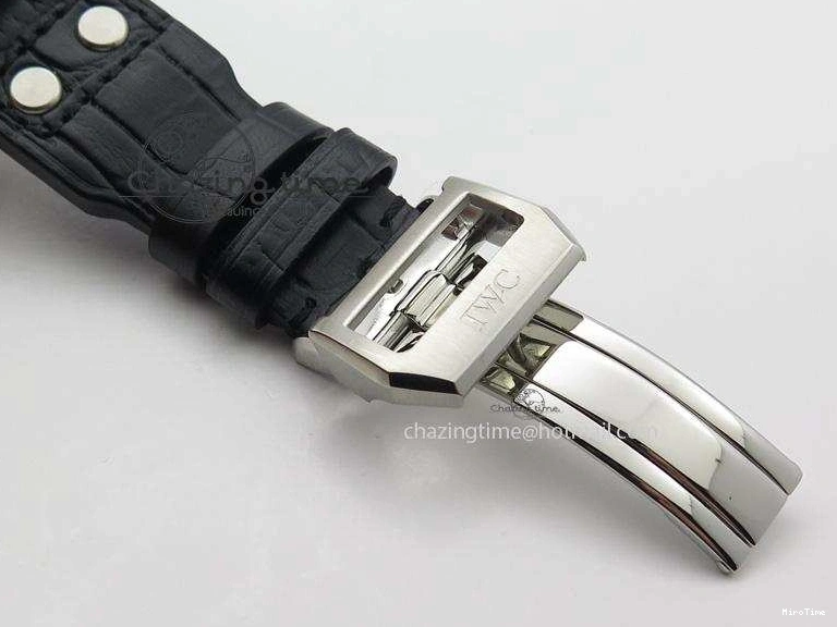 MIROTIME 0312 Compact Big Pilot “Markus Buhler” IW5003 Turbine V6F Best Edition Grey Dial On Leather Strap A 7314